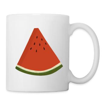Wassermelonen-Scheibe - Tasse - Weiß - Rechts