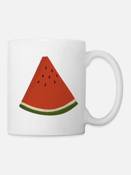 Wassermelonen-Scheibe - Tasse - Weiß