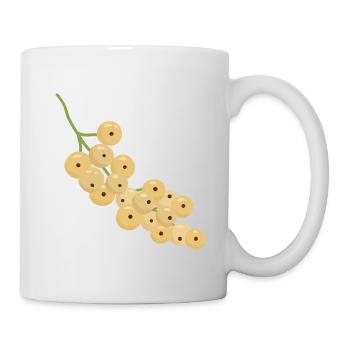 Weiße Johannisbeere Bund Illustration - Tasse - Weiß - Rechts