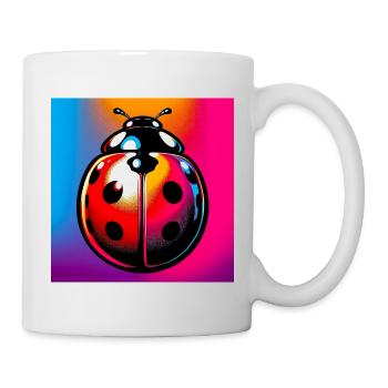 Marienkäfer - Tasse - Weiß - Rechts