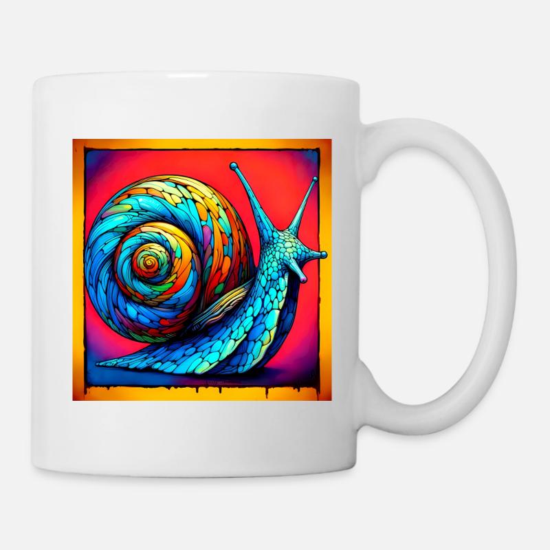 Schnecke - Tasse - Weiß