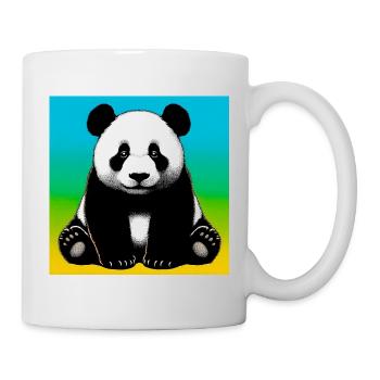 panda - Mug blanc - blanc - Droite