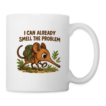 Rüsselhündchen - smell the problem funny animal - Mug - white - Right