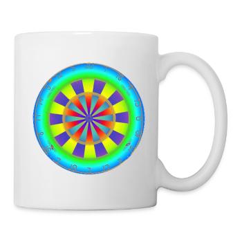 Dartboard Rainbow - Mug - white - Right