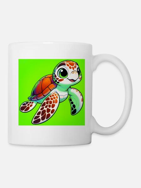 Schildkröte - Tasse - Weiß
