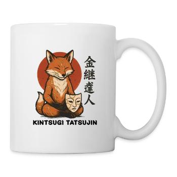 Japanese Serene Fox Kintsugi Tatsujin Expert - Mug - white - Right