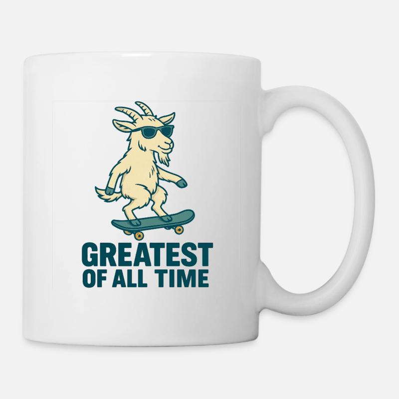 GOAT - le plus grand de tous les temps - Mug blanc - blanc