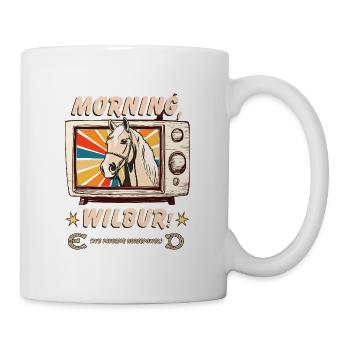 Morning Wilbur Mr. Ed Inspired Vintage Design - Mug - white - Right