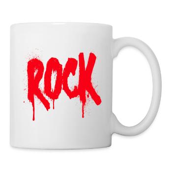 Rock, quoi d’autre - Mug blanc - blanc - Droite