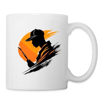 Atelier de peinture d’artiste - Mug blanc - blanc - Droite