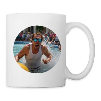Malle Poolparty - Tasse - Weiß - Rechts