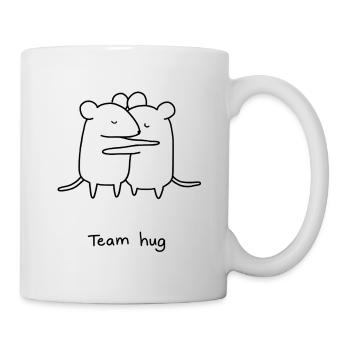 Câlin d’équipe - Mug blanc - blanc - Droite