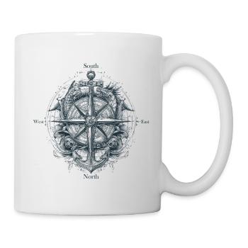 Kompass - Tasse - Weiß - Rechts