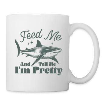 Conception de protection contre les requins avec motif marin - Mug blanc - blanc - Droite