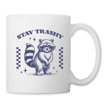 Suscite la curiosité lodikare Raccoon Design - Mug blanc - blanc - Droite