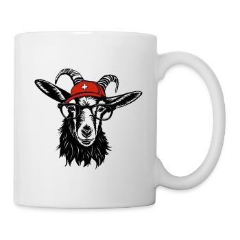 Switzerland Geissbock black - Tasse - Weiß - Rechts