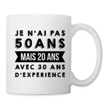 Top at 50 years old - Mug - white - Right