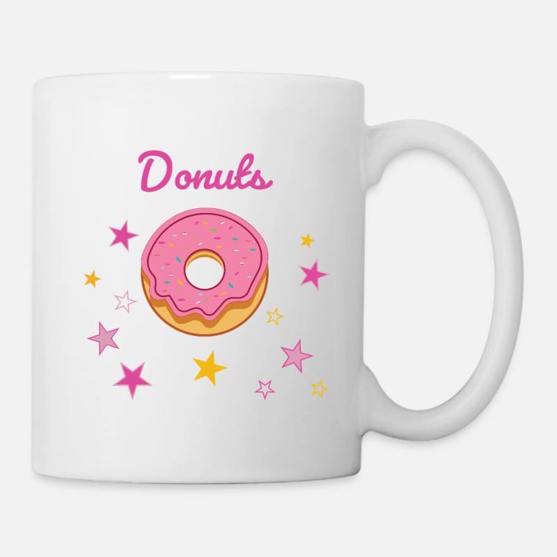 Donuts-02 - Tasse - Weiß