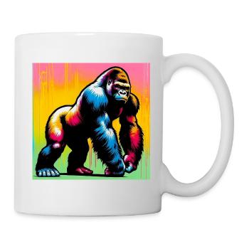 gorille - Mug blanc - blanc - Droite