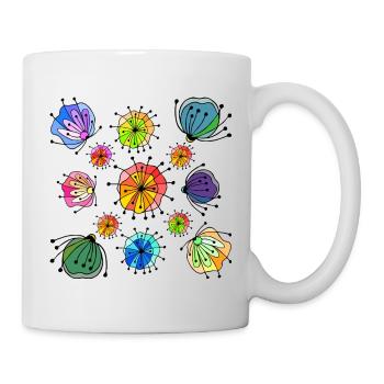 Colorful Abstract Butterfly Pattern - Mug - white - Right