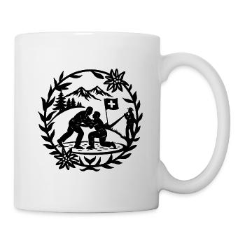 Schwingfest_2_Black - Tasse - Weiß - Rechts