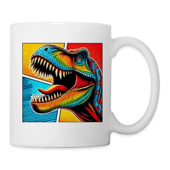 Dinosaurier - Tasse - Weiß - Rechts