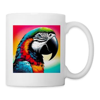 perroquet - Mug blanc - blanc - Droite