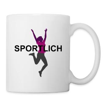 Cheerful Sports Motif with Women - Mug - white - Right