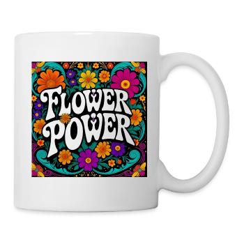 Floral power design - Mug - white - Right