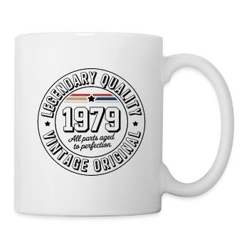 Millésime 1979 Label de qualité - Mug blanc - blanc - Droite
