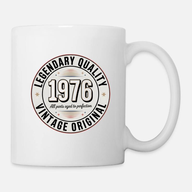 Millésime 1976 Emblème Design - Mug blanc - blanc