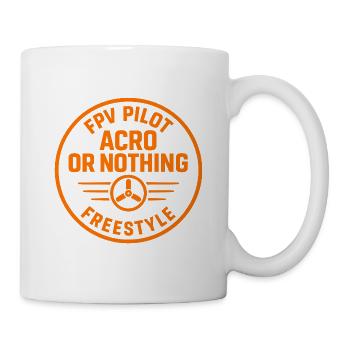 FPV Pilot Acro Freestyle Design - Tasse - Weiß - Rechts