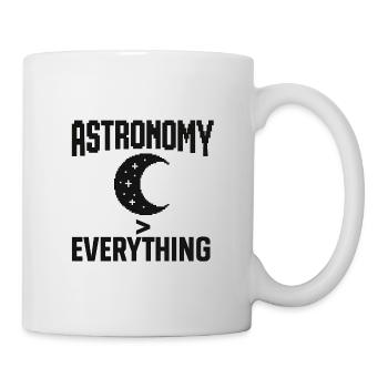 Astronomie Lebensmotto Design - Tasse - Weiß - Rechts