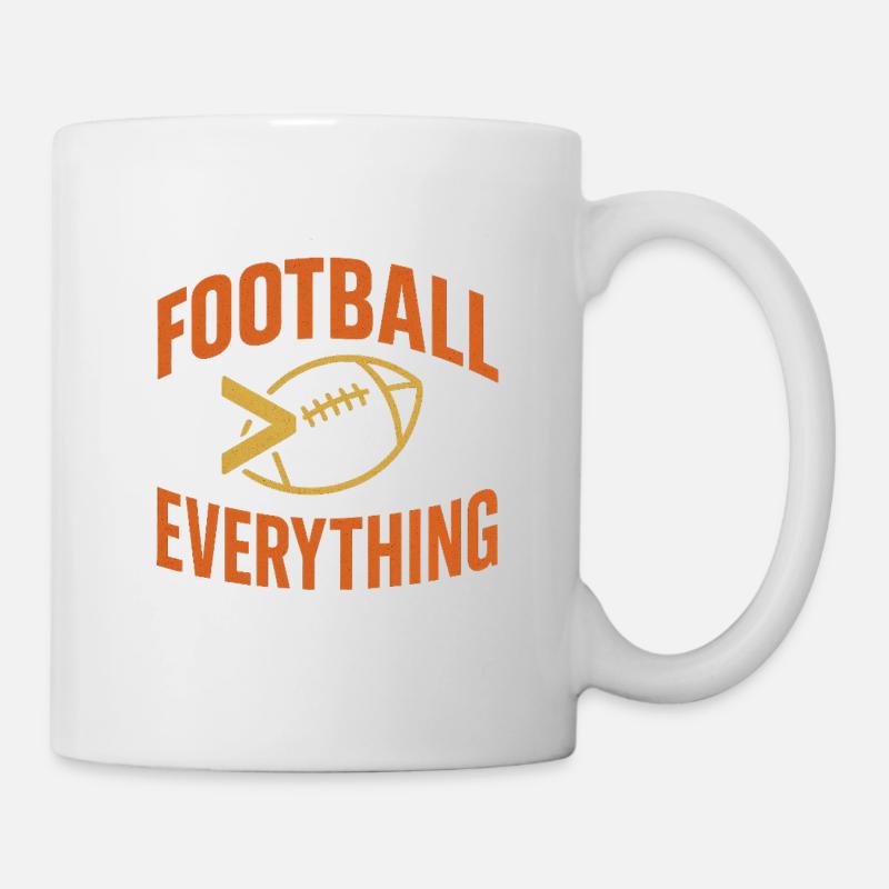 Football Everything - Retro Design - Mug - white