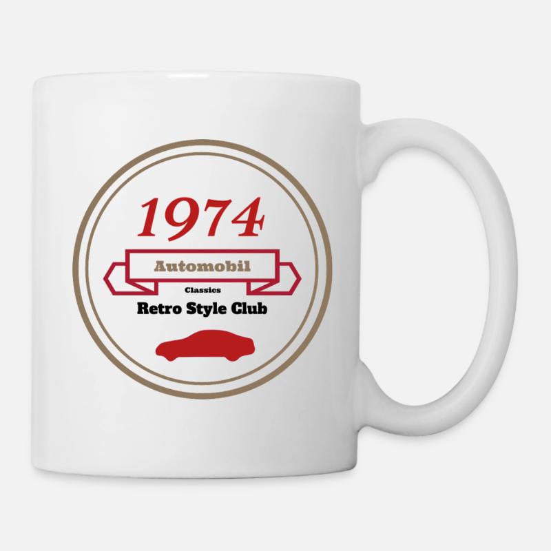 Design rétro Motor Club 1 - Mug blanc - blanc