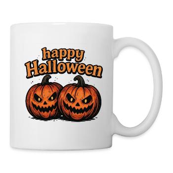 Spooky Halloween pumpkins with evil eye - Mug - white - Right