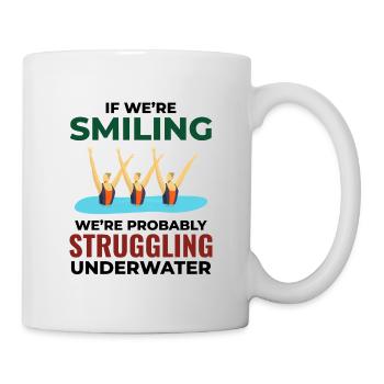 Synchronschwimmen Wassergymnastik - Tasse - Weiß - Rechts