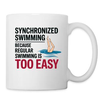 Synchronschwimmen Motivation - Tasse - Weiß - Rechts