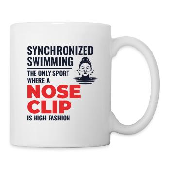 Synchronized Swimming Nose Clip Quote - Mug - white - Right