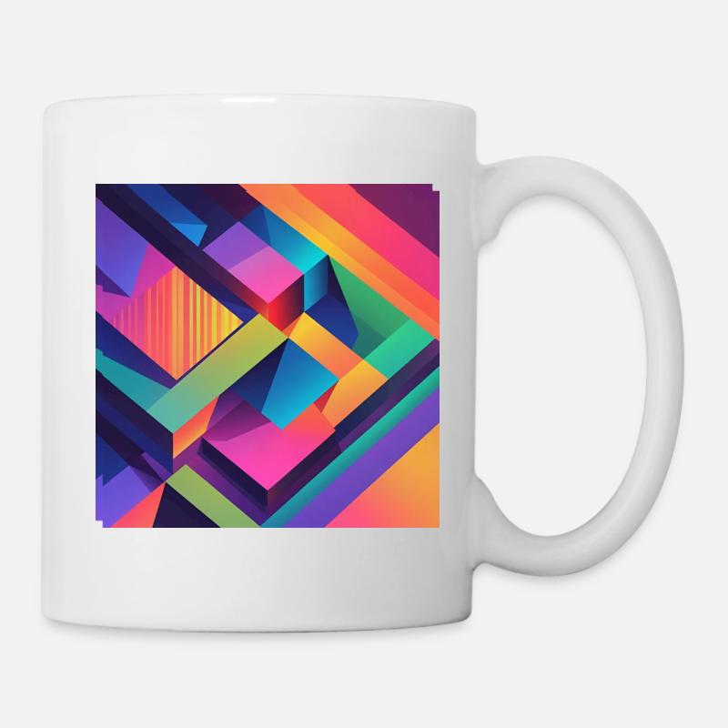 abstrait - Mug blanc - blanc