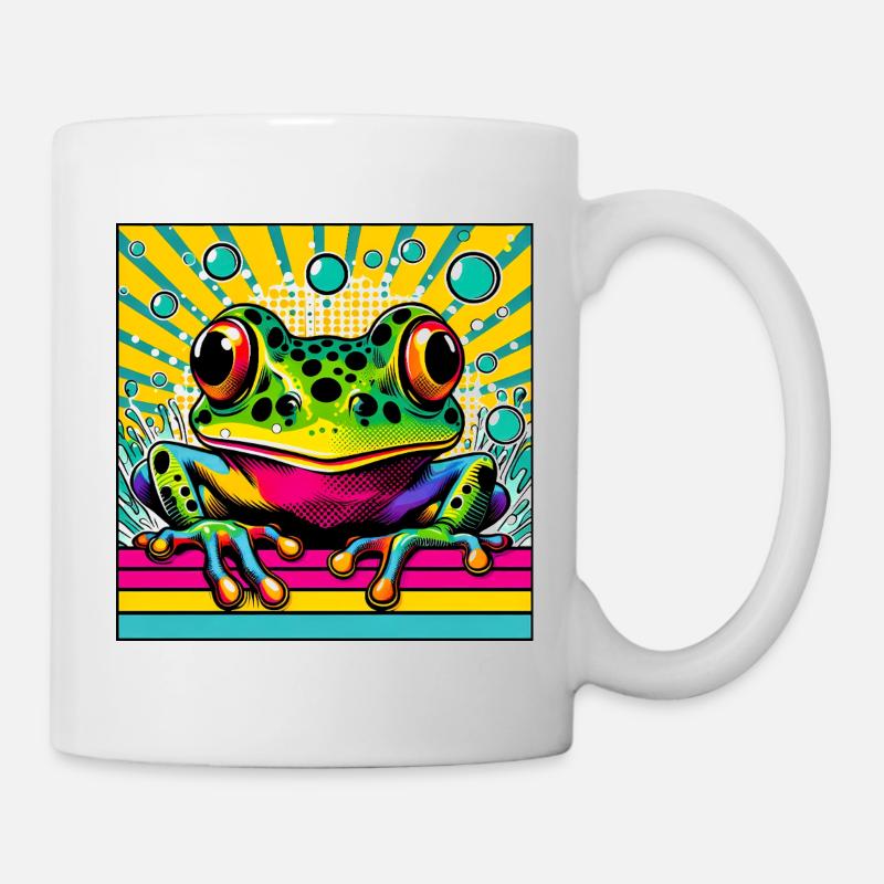 Frosch - Tasse - Weiß