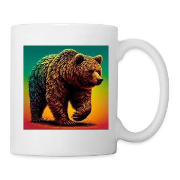 ours - Mug blanc - blanc - Droite