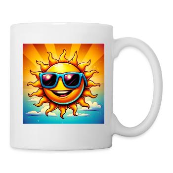 Sonne - Tasse - Weiß - Rechts