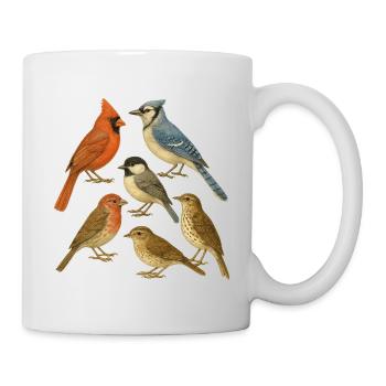 Collection d'Oiseaux Naturel - Mug blanc - blanc - Droite
