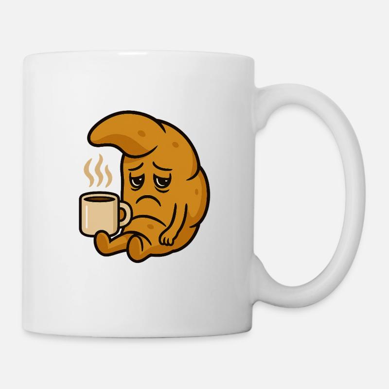 Croissants anti lundi - Mug blanc - blanc
