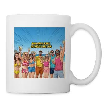 Mallorca baby, this must be love - Mug - white - Right