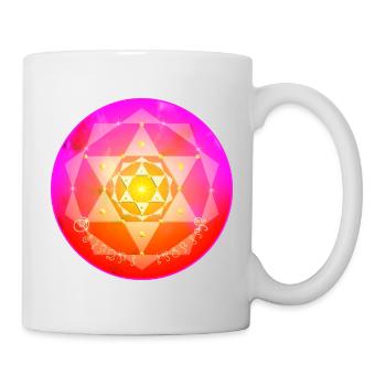 Mandala de cristal Kordulah - ElshaddaiShikaina - Mug blanc - blanc - Droite