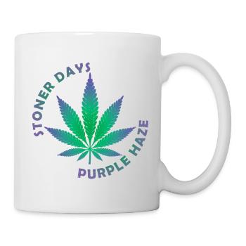 Illustration de feuille de cannabis Stoner Days - Mug blanc - blanc - Droite