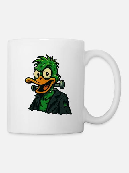 Frankenquack – Crazy Halloween Duck - Mug - white