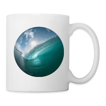 Breakwater Beach Pattern - Mug - white - Right